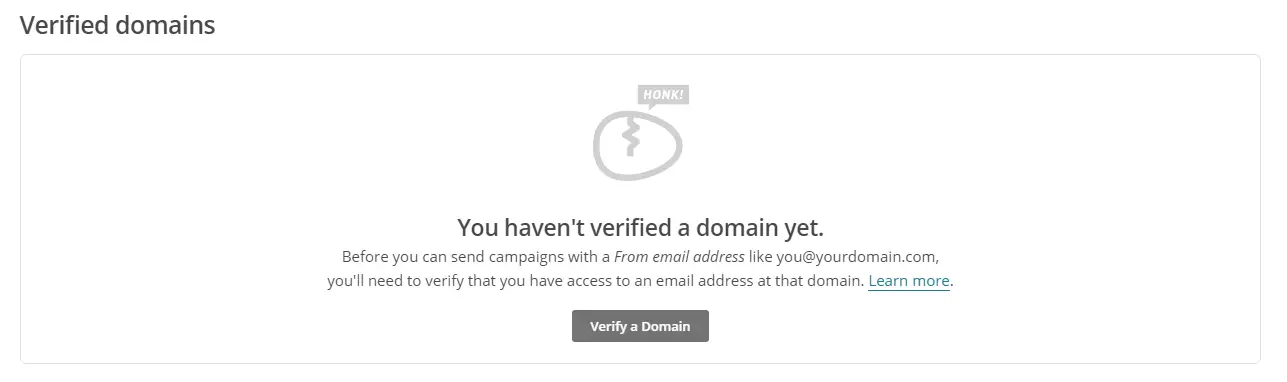 How to verify domain in MailChimp