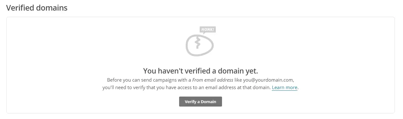 verify email mailchimp