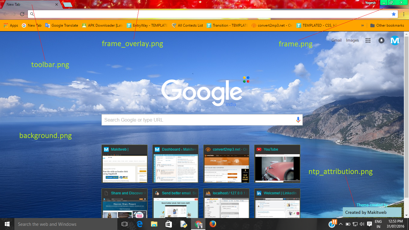 How to convert your favorite wallpaper to the Chrome theme