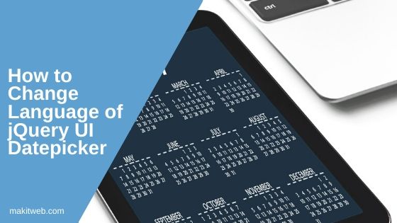 How to change language of jQuery UI datepicker